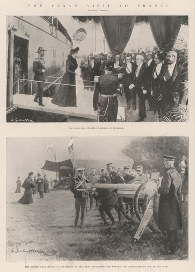 La Visita del Zar a Francia de Louis Remy Sabattier